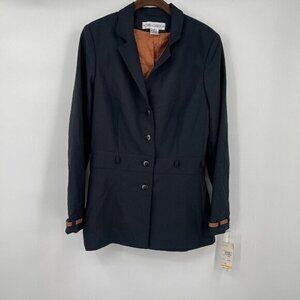 Noviello Bloom Blazer 10 Womens Black Business Casual Lined Button Ladies New
